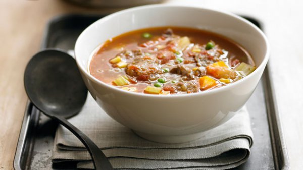 Рецепт 
                Густой овощной суп с говядиной
            