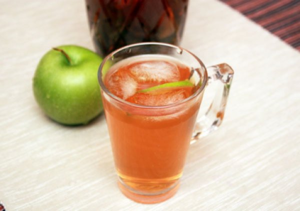 Рецепт 
                Холодный чай с мятой и яблоком
            