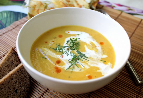 Рецепт 
                Пикантный тыквенный суп
            