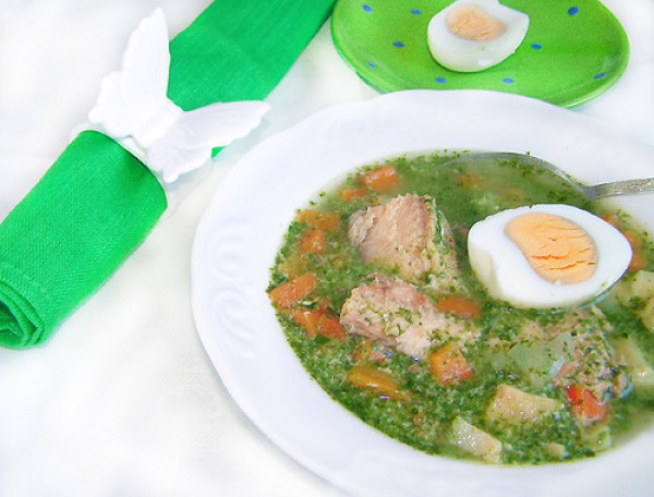 Рецепт 
                Рыбный суп с овощами и шпинатом
            