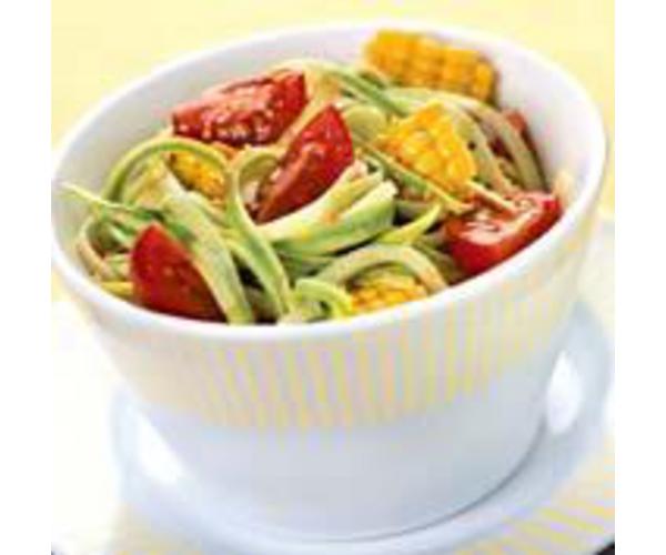 Рецепт 
                Салат из кабачка, помидоров и кукурузы
            