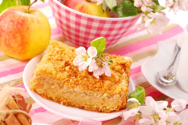 Рецепт 
                Тертый пирог с творогом и яблоками
            
