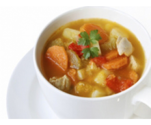 Рецепт 
                Овощной суп с куриным филе
            