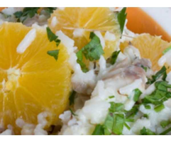 Рецепт 
                Салат с рыбой и апельсинами
            
