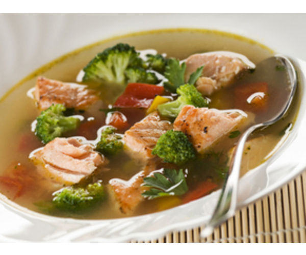 Рецепт 
                Суп из лосося с овощами
            