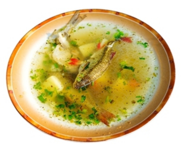 Рецепт 
                Рыбный суп для пикника "пятиминутный"
            