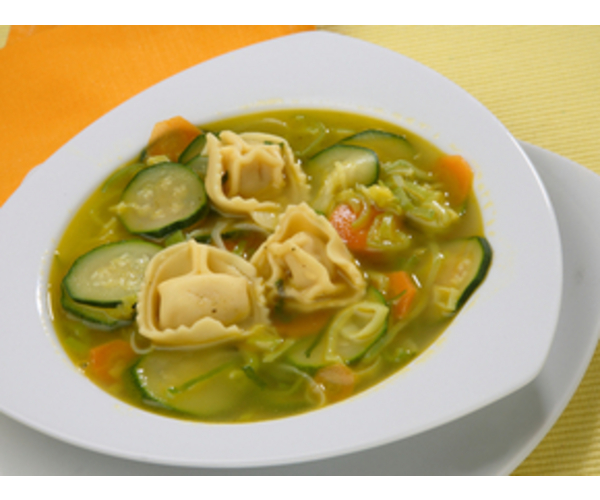 Рецепт 
                Овощной суп с ракушками
            