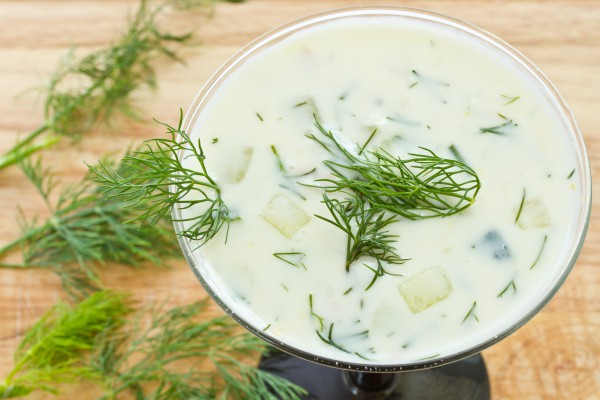 Рецепт 
                Холодный огуречный суп с картофелем
            