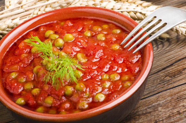 Рецепт 
                Великий пост 2015: Горошек в томатном соусе
            