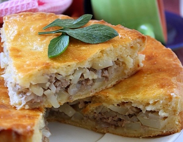 Рецепт 
                Пирог с мясом и картофелем
            