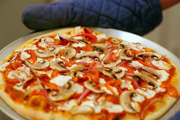 Рецепт 
                Пицца с грибами и луком
            