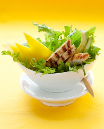 Рецепт 
                Новогодний салат из курицы с манго и авокадо
            