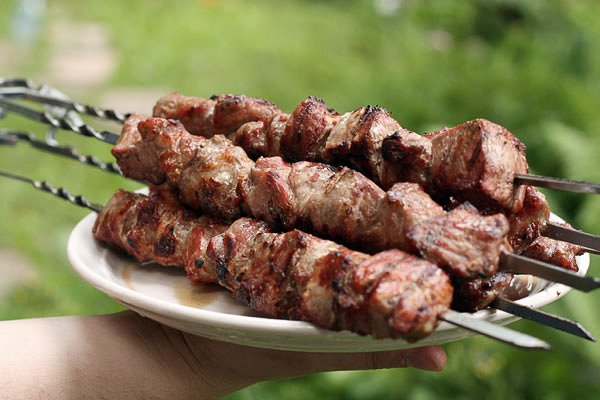 Рецепт 
                Шашлык из свинины с помидорами
            