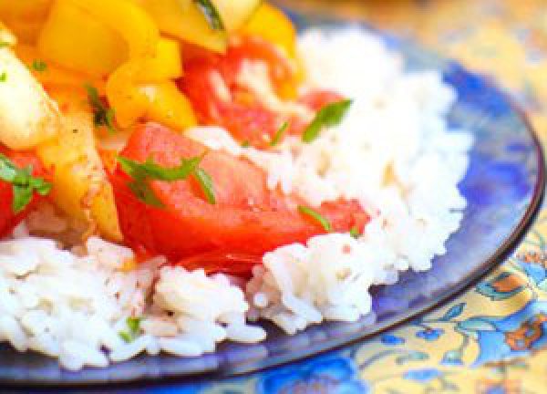 Рецепт 
                Рис с овощами и сливочным сыром
            