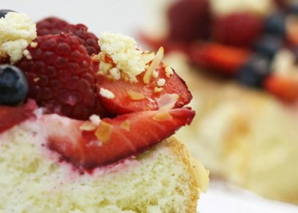 Рецепт 
                Бисквитный пирог с ягодами
            