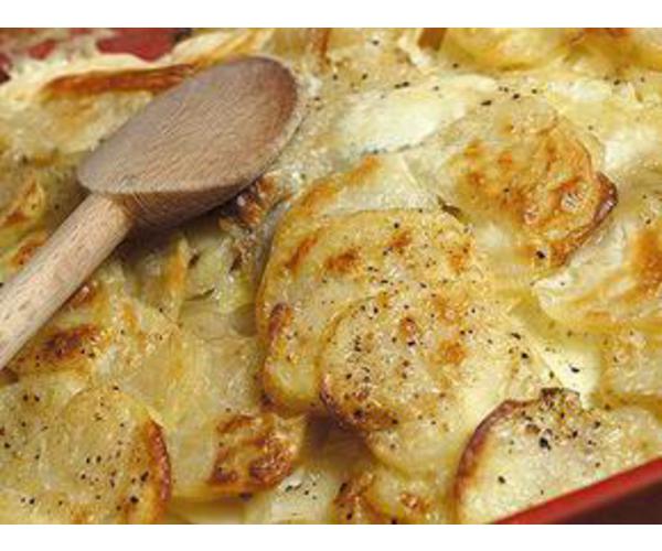 Рецепт 
                Картофель запеченный с молоком и сыром
            