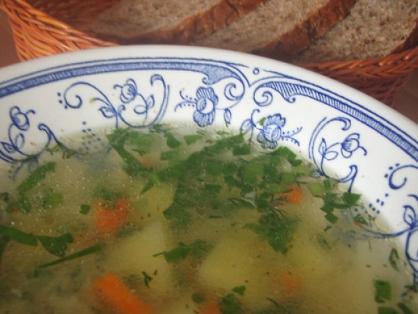 Рецепт 
                Куриный суп с вермишелью
            