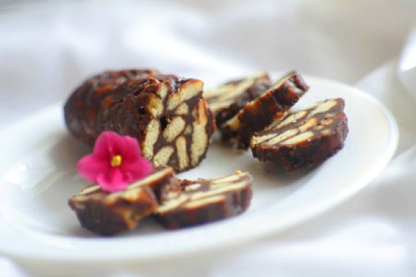 Рецепт 
                Шоколадная колбаса с орехами
            