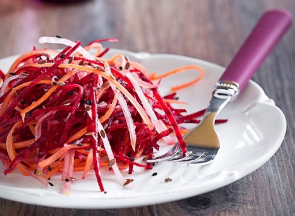 Рецепт 
                Постный салат из свеклы и моркови
            