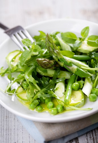 Рецепт 
                Зеленый салат из летних овощей
            