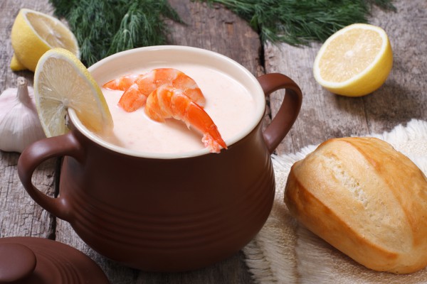 Рецепт 
                Рыбный суп с креветками
            