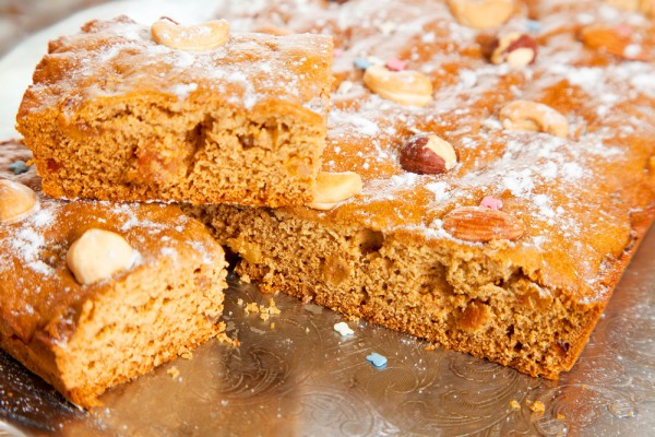Рецепт 
                Постный медовый пирог с орехами
            