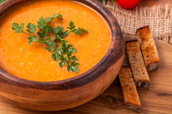 Рецепт 
                Пряный суп из моркови и чечевицы
            