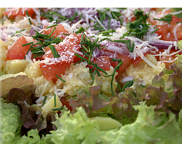 Рецепт 
                Картофельный салат с пармезаном
            