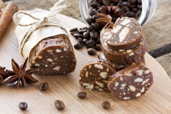 Рецепт 
                Шоколадная колбаска из печенья
            