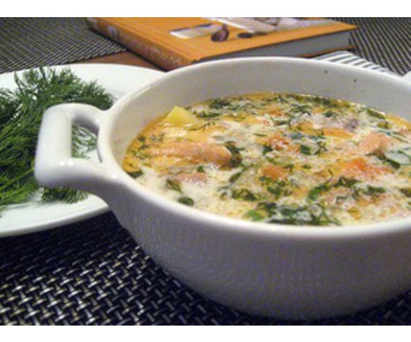 Рецепт 
                Финский рыбный суп с копченой семгой
            