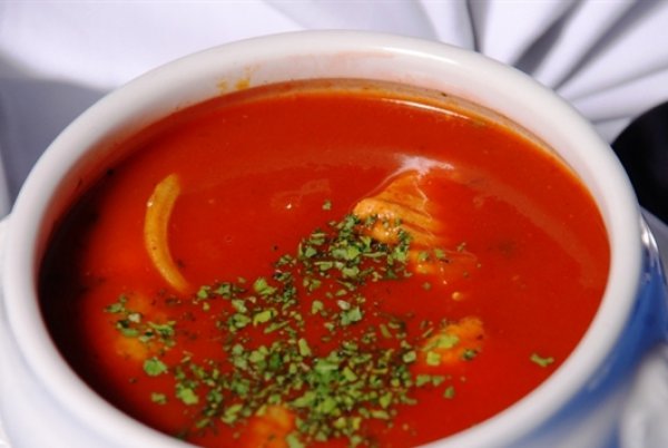 Рецепт 
                Томатный суп с рыбой
            
