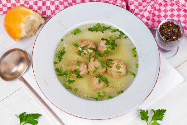 Рецепт 
                Чешский суп с кнедликами
            