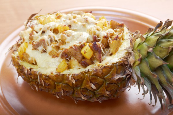 Рецепт 
                Фаршированный ананас с мясом и сыром
            