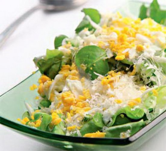 Рецепт 
                Зеленый салат с сыром
            
