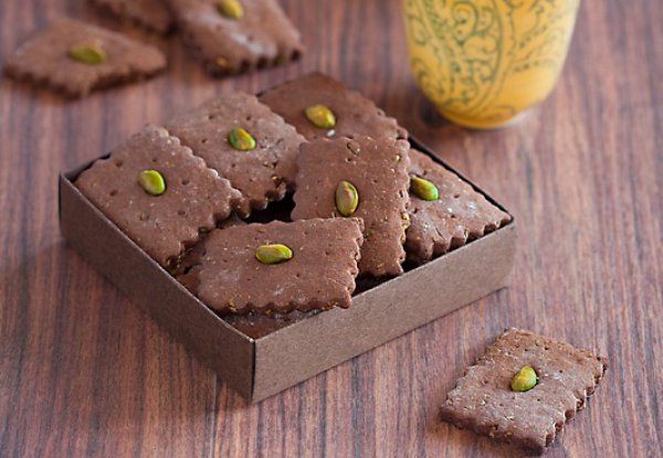 Рецепт 
                Шоколадное печенье с фисташками
            