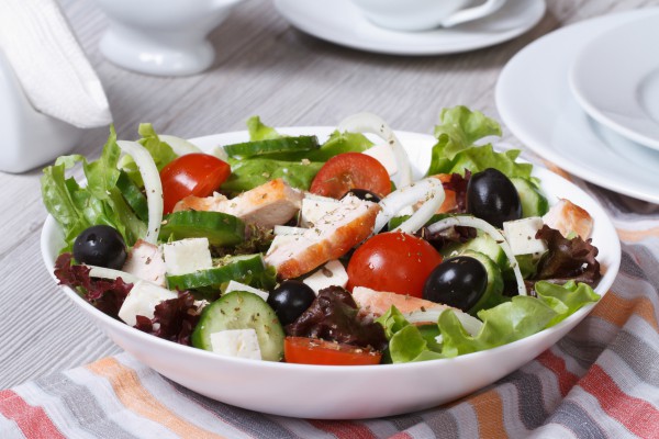 Рецепт 
                Греческий салат с курицей
            